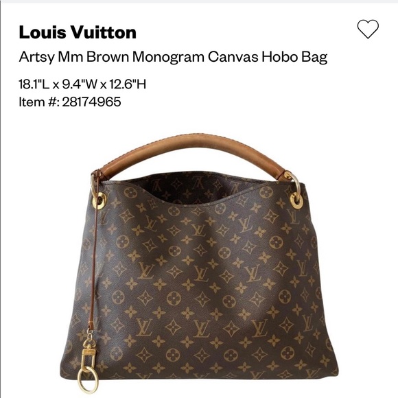 Louis Vuitton Artsy MM! Like new! Authentic with Certificate! - Picture 8 of 11